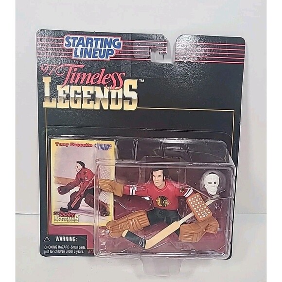 1997 Starting Lineup Timeless Legends TONY ESPOSITO Chicago Blackhawks NHL - Picture 1 of 4